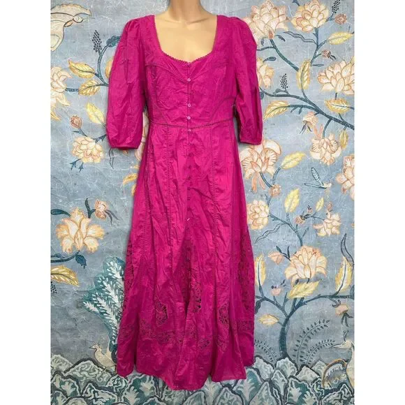 Free People Lisa Lace Midi Dress - Picture 5 of 7